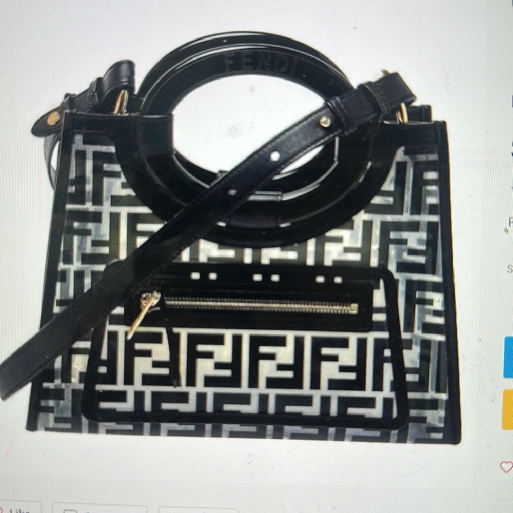Fendi Runaway Small PVC shopper Tote